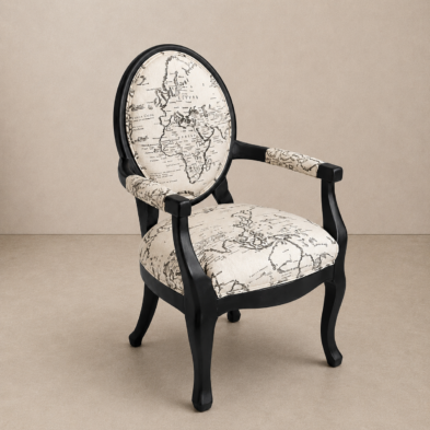 Vintage rococo chair, France