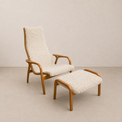 Lamino Swedese - lounge chair and stool