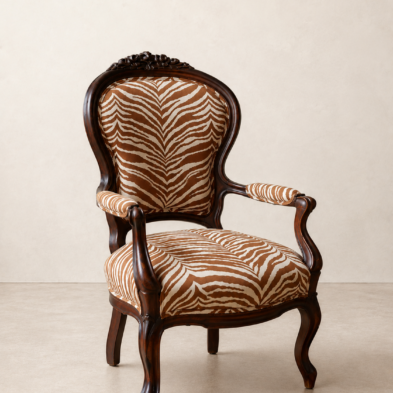 Antiikkinen Rococo Revival -nojatuoli - n. 1880-luku