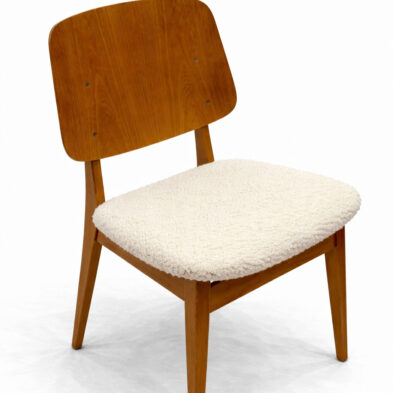 Oak pair of chairs 1955s