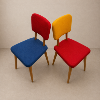 Pair of design chairs, 1950s